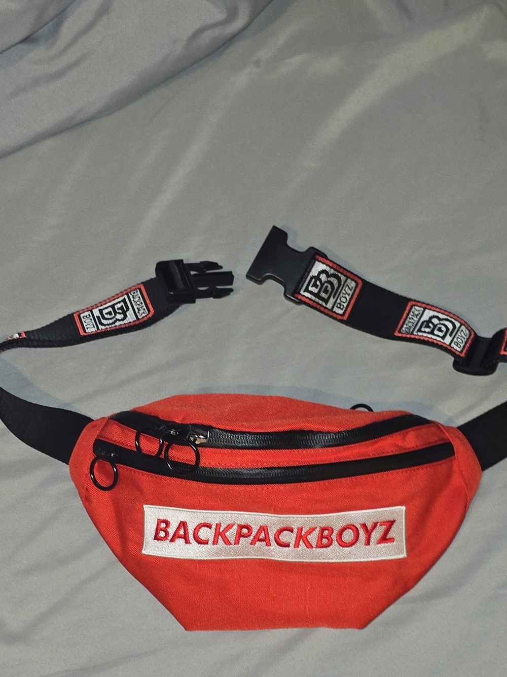 Backpack Boyz Red Fanny Pack Waist Belt Bag Crossbody Streetwear Good Condition